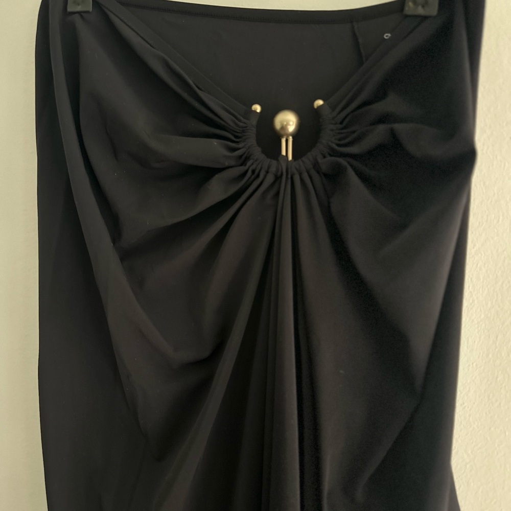 Christopher Esber Black Orbit Jersey Maxi Skirt Size 6 EUC - Picture 6 of 9